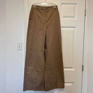 Sézane Light Brown Wool Trousers